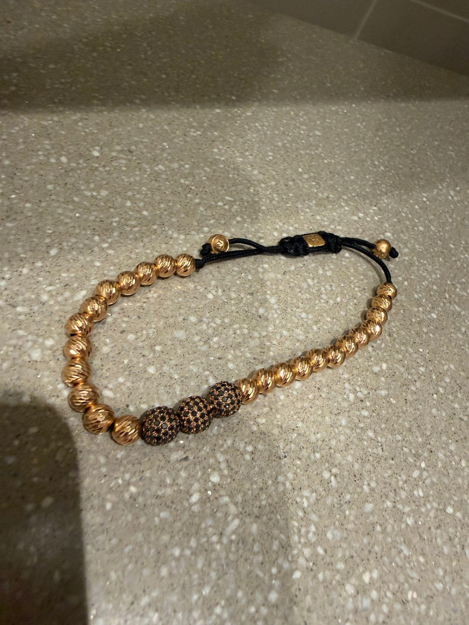 Shamballa 18k svarta diamant